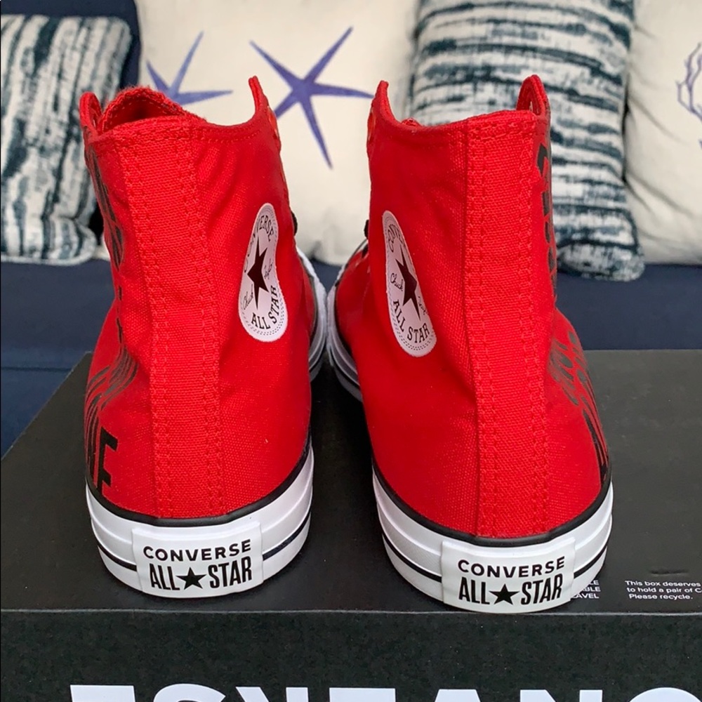 Converse CTAS Hi enamel red/black/white men’s - Picture 10 of 16